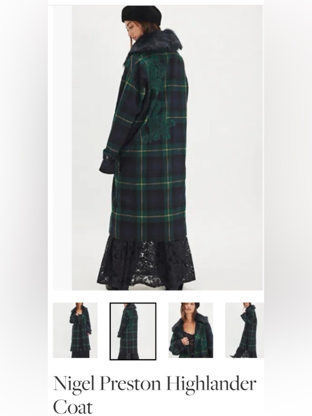 Nigel Preston &  Free People Highlander Coat 🔥🔥🔥 Size L - Picture 2 of 10
